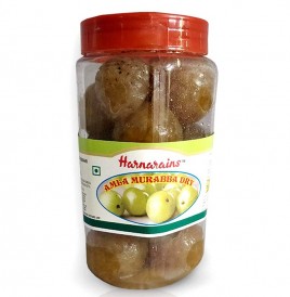 Harnarains Amla Murabba Dry   Plastic Jar  996 grams